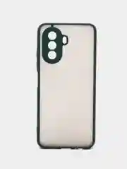 Тёмно-зелёный чехол для HUAWEI NOVA Y70 с защитой камеры
