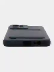 Темно-синий чехол REALME C31 с карманом для карточки, и защитой камеры