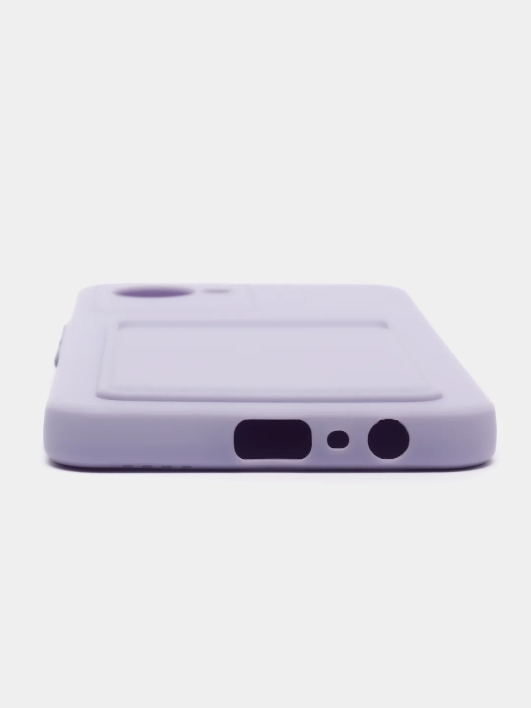 Сиреневый чехол REALME C30S / REALME C30 / Narzo 50i prime с карманом для карточки, и защитой камеры