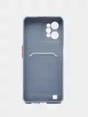 Серый чехол REALME C31 с карманом для карточки, и защитой камеры