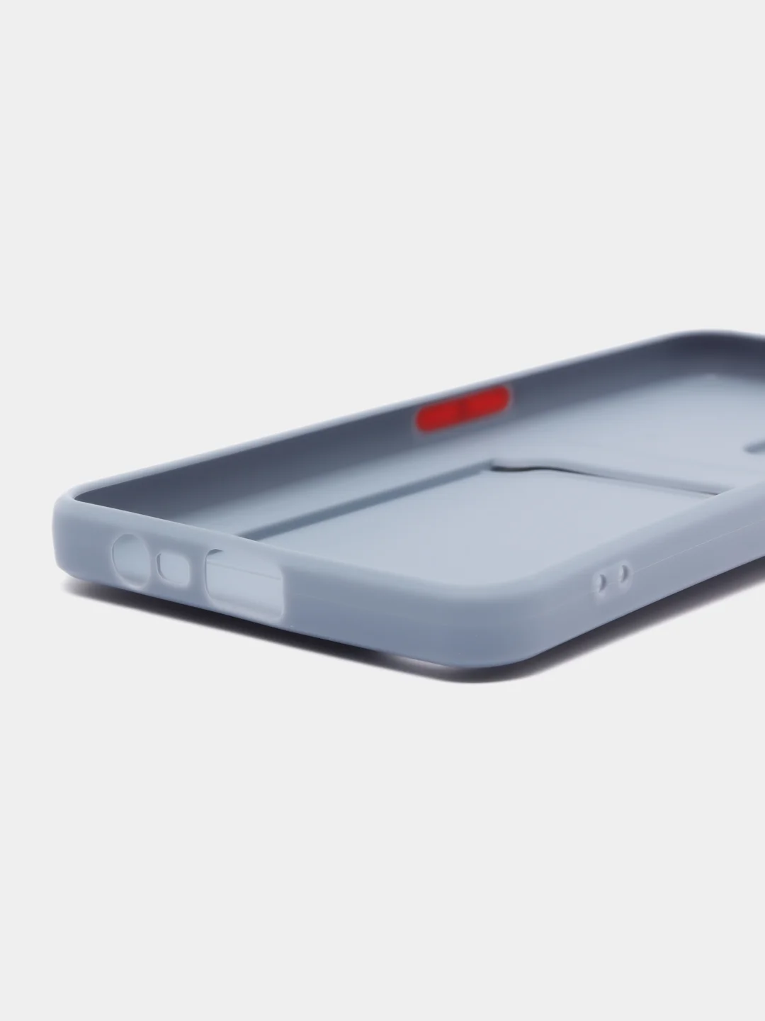 Серый чехол REALME C31 с карманом для карточки, и защитой камеры