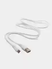 Белый кабель быстрой зарядки USB, Micro-USB, Type-C, Lightning
