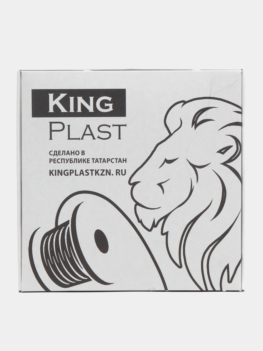 Белый пластик для 3D принтера PETG KingPlast, 1 кг