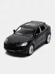 Черный металлическая машинка XHD 1:24 Porsche Cayenne Turbo S 2402 инерционная, свет, звук