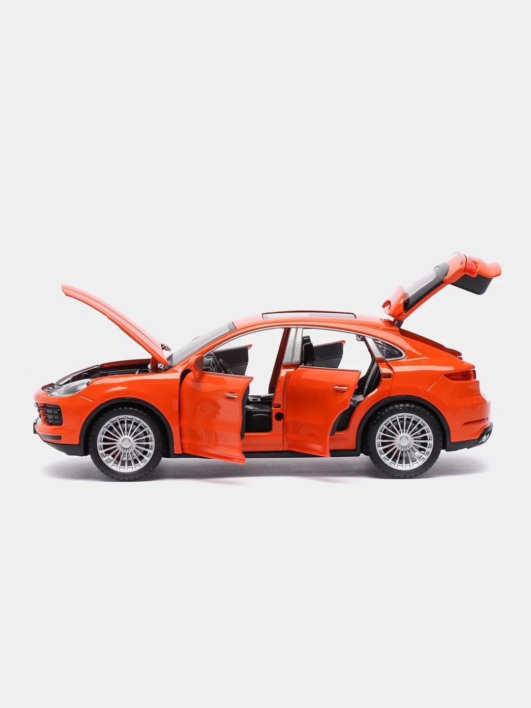 Оранжевый металлическая машинка XHD 1:24 Porsche Cayenne Turbo S 2402 инерционная, свет, звук