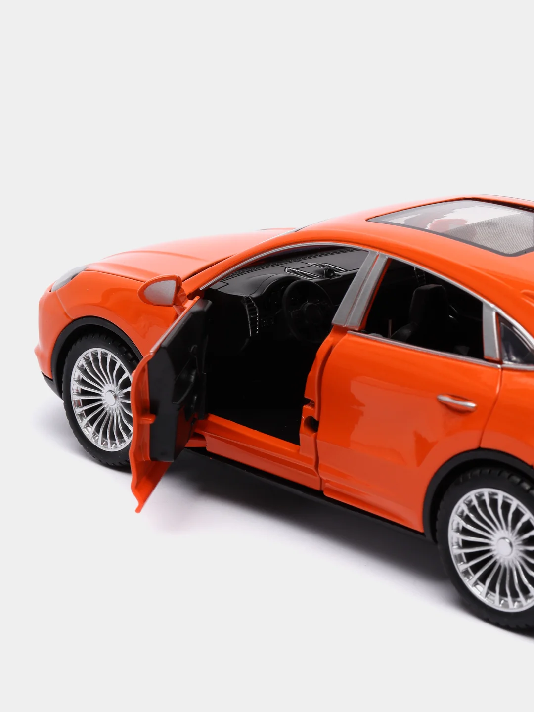 Оранжевый металлическая машинка XHD 1:24 Porsche Cayenne Turbo S 2402 инерционная, свет, звук