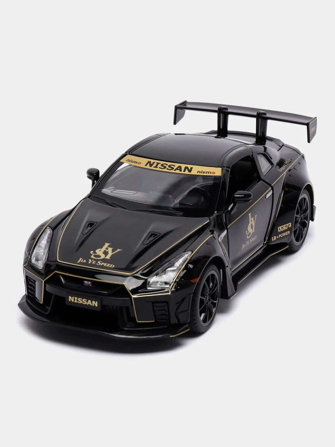 Черный металлическая машинка 1:24 NISSAN SKYLINE GT-R R35 A3348