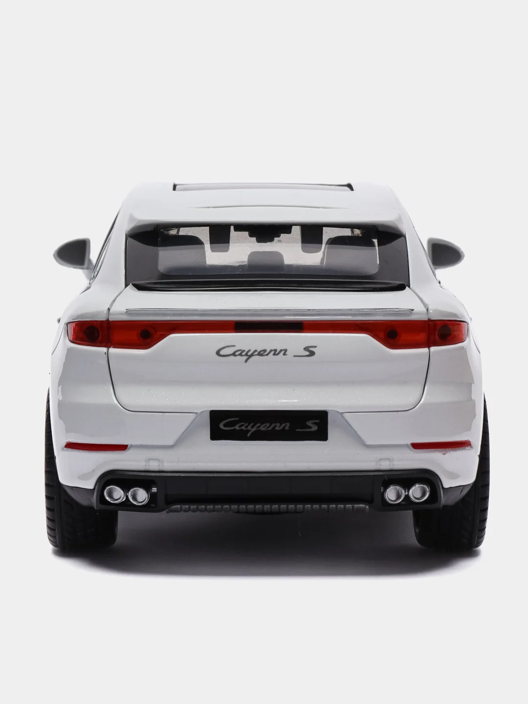 Белый металлическая машинка XHD 1:24 Porsche Cayenne Turbo S 2402 инерционная, свет, звук