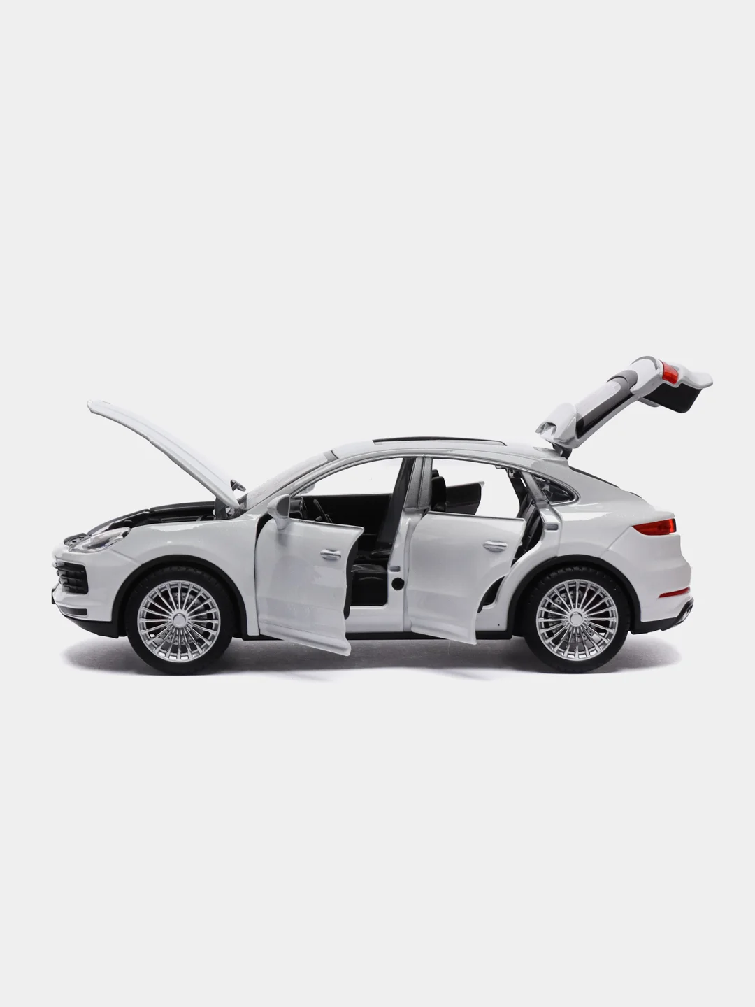 Белый металлическая машинка XHD 1:24 Porsche Cayenne Turbo S 2402 инерционная, свет, звук
