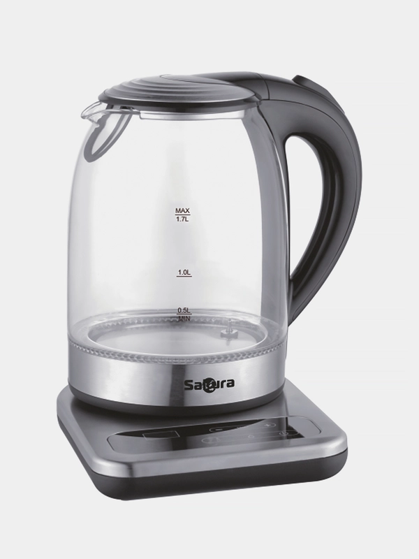 Чайник электрический Sakura SA-2724DBK c подсветкой, сенсорные кнопки, 1.7 л