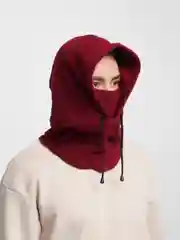 Бордовый балаклава флисовая