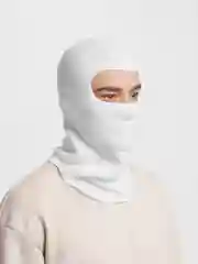 Белый балаклава флисовая