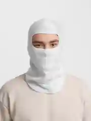 Белый балаклава флисовая