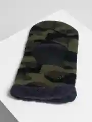 Зелёный хаки зимняя трикотажная балаклава