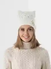 Белый шапка женская,пять цветов Осень -весна