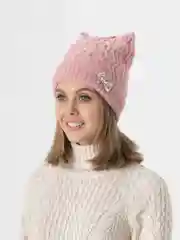 Коралловый меланж шапка женская,пять цветов Осень -весна