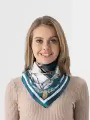 Аметистовый платок с принтом