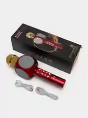 Красный беспроводной караоке микрофон WSTER WS 1816