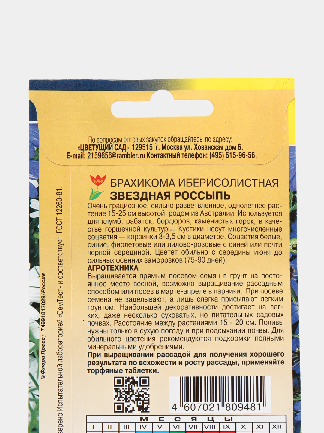 Семена Брахикома "Звездная россыпь"