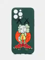 Зеленый чехол Kaws для iPhone 13 Pro Max