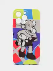 Фиолетовый чехол Kaws для iPhone 13 Pro