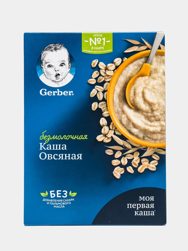 Каша детская GERBER овсяная безмолочная 180 г