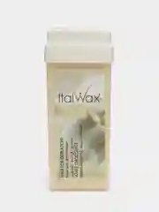 Белый воск в картридже теплый ItalWax, натуральный, белый шоколад, азулен, алое, клубника