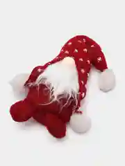 Бордовый гном новогодний