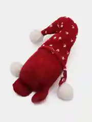 Бордовый гном новогодний