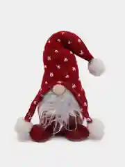 Бордовый гном новогодний
