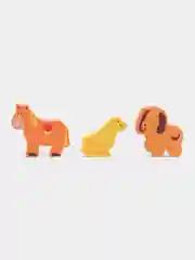 Бирюзовый деревянная рамка с вкладышами, развивающая игрушка