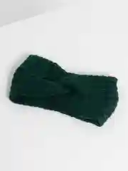 Зеленый вязаная повязка на голову, чалма теплая