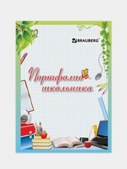 Листы-вкладыши для портфолио школьника, 16 листов, "Любимая школа", BRAUBERG, 127548