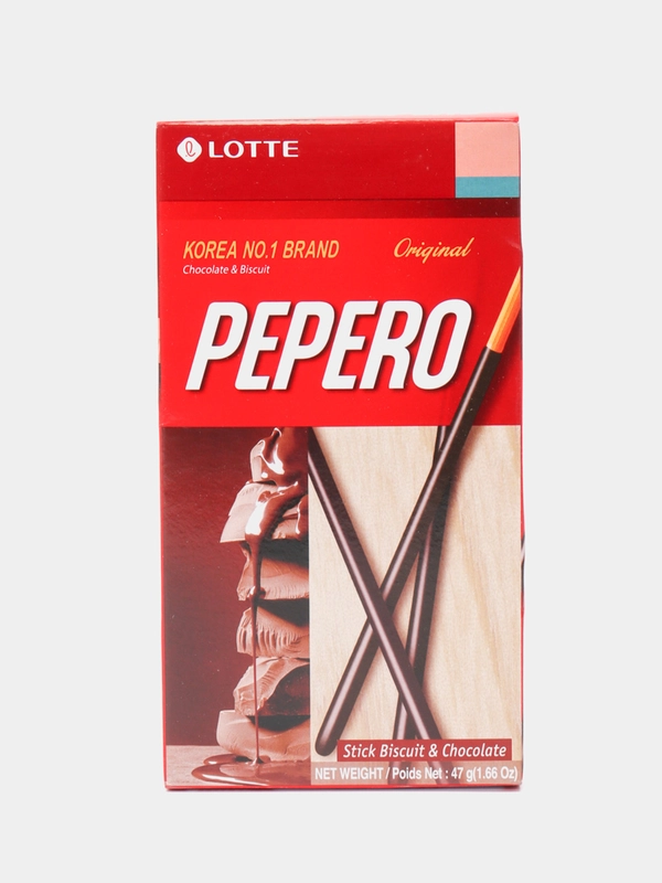 Палочки классические PEPERO LOTTE с шоколадом, 47 г