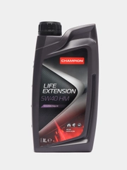 Автомобильное синтетическое моторное масло Champion Life Extension, 5w40 HM, 1 л