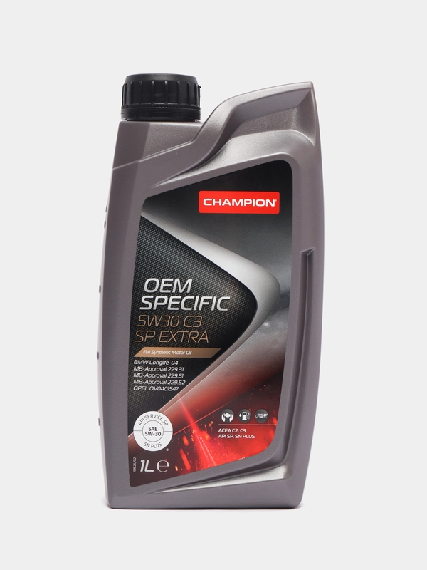 Автомобильное синтетическое моторное масло Champion Oem Specific 5W30 SP Extra, 1 л