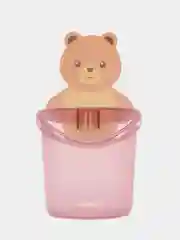 Коричневый стакан для зубных щеток "Мишка"