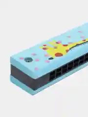 Небесно-голубой гармошка губная, деревянная игрушка