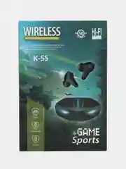 Беспроводные Bluetooth-наушники K-55 GAME + Sports