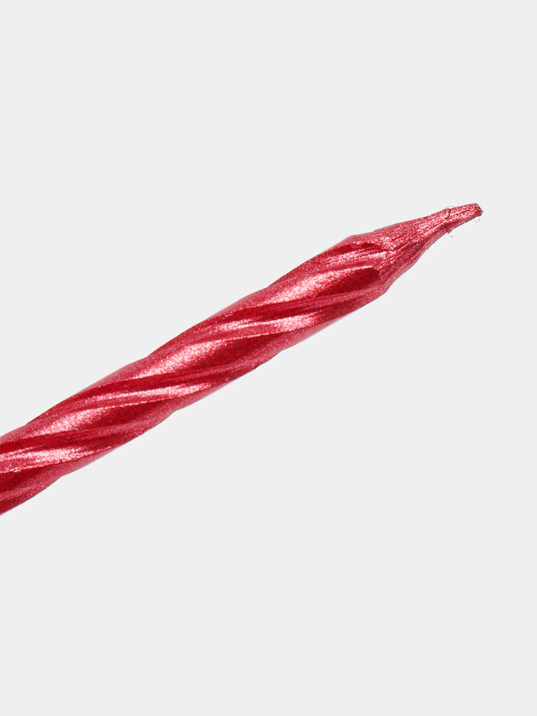 Бордовый cвечи для торта, спираль, металлик, 5 см, 10 штук
