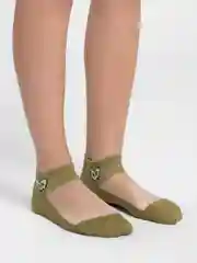 Зелёный хаки носки женские