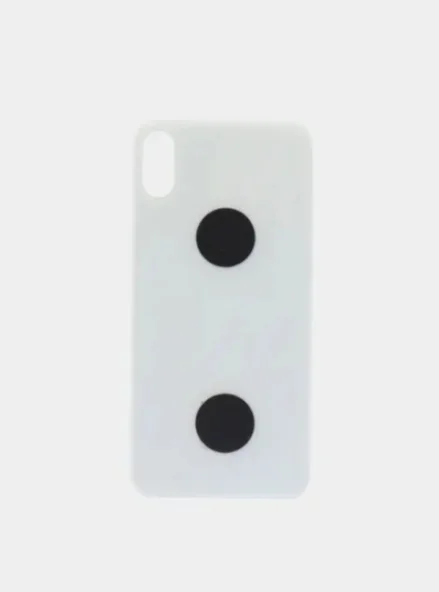 Серебряный задняя крышка для iPhone X