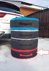 Красный чехлы для колес и шин с ОСОБОПРОЧНОЙ вставкой, 4 штуки