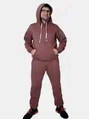 Шоколадный костюм черный спортивный мужской, на флисе