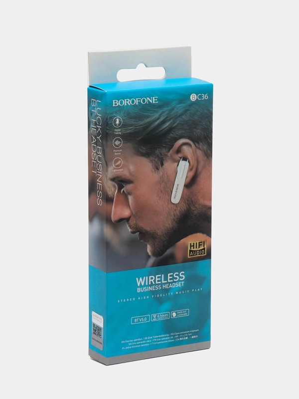Беспроводная гарнитура Borofone BC36 Lucky, Bluetooth, BT v5.0