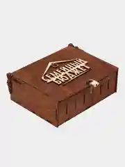 Карамельный копилка деревянная
