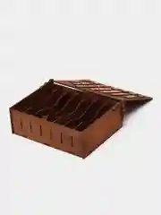 Карамельный копилка деревянная