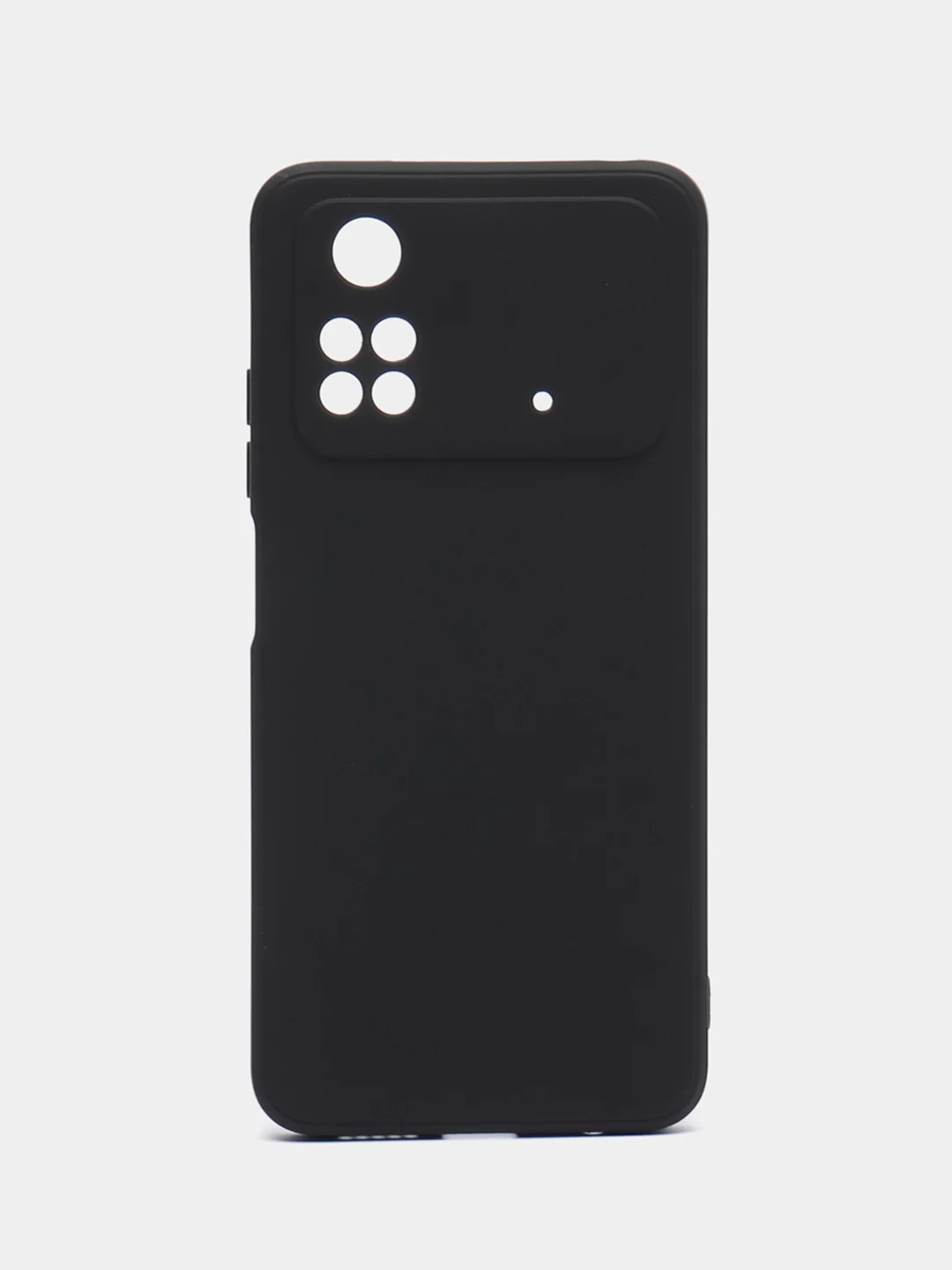 Черный чехол Xiaomi Poco M4 Pro 4G (Сяоми Поко М4 Про 4Г), прозрачный