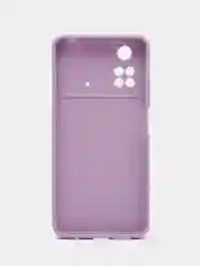 Сиреневый чехол Xiaomi Poco M4 Pro 4G (Сяоми Поко М4 Про 4Г), прозрачный