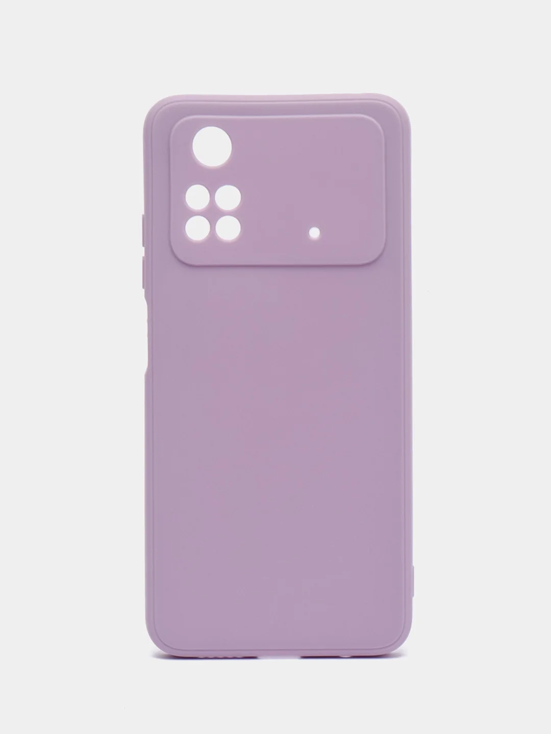 Сиреневый чехол Xiaomi Poco M4 Pro 4G (Сяоми Поко М4 Про 4Г), прозрачный